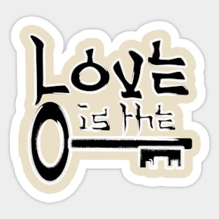 luvkey.1 [ blk - wht ] Sticker